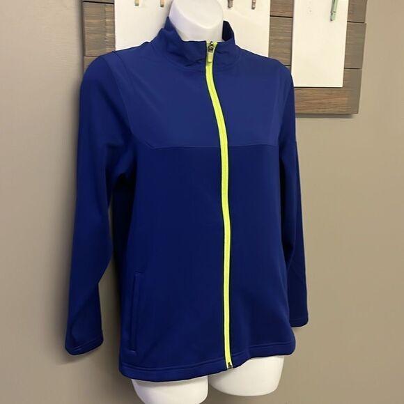 Nike Golf Dri Fit Long Sleeve Full Zip Mock Neck Layering Jacket-Large (Juniors) - Picture 4 of 13